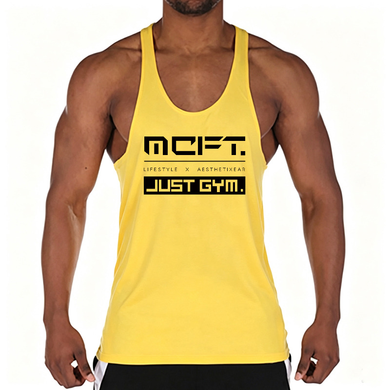 Tank Top Muscle - Мужская хлопковая майка для тренировок, спортивная