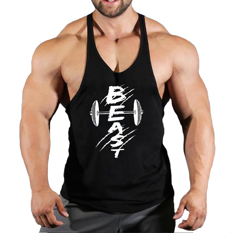 Tank Top Muscle - Летняя брендовая майка для фитнеса, мужская