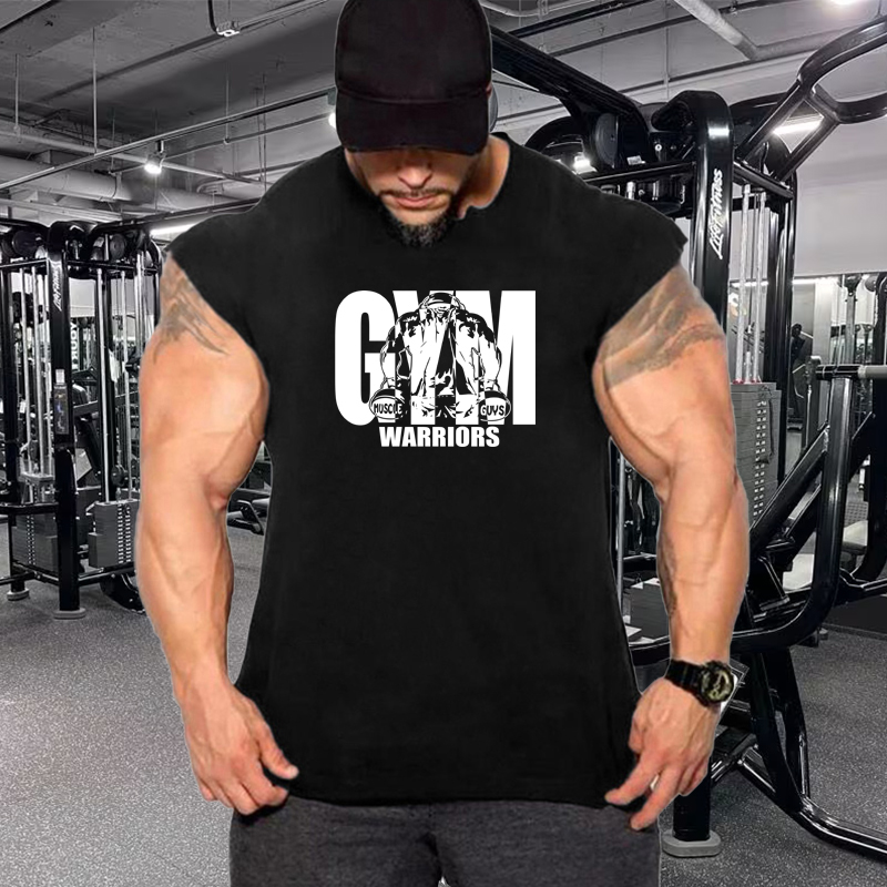 Летние дышащие хлопковые футбо – обзор и цена Tank Top Muscle